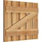 Ekena Millwork Spaced Board-n-Batten Shutters w/Z-Bar, Rough Sawn Western Red Cedar, 28 7/8W x 23H, PR RBS06Z29X023RWR - alternate 3